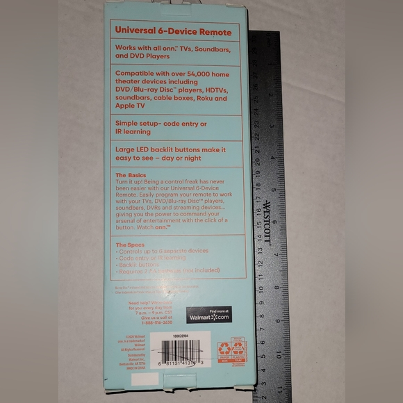 Watch onn universal 6 device remote - Picture 2 of 6